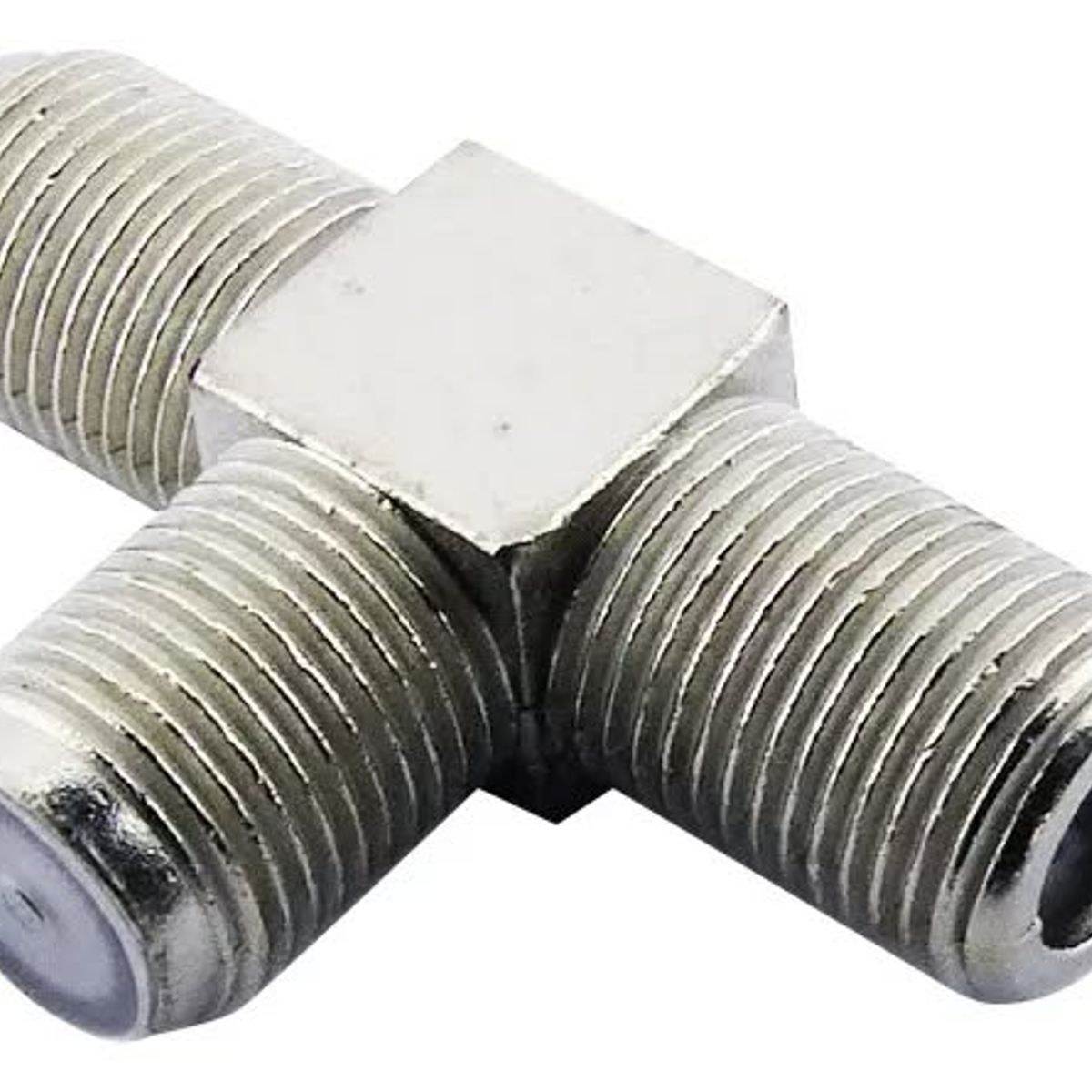 GENERICO - Conector Coaxial Tipo T, 3 Hembras