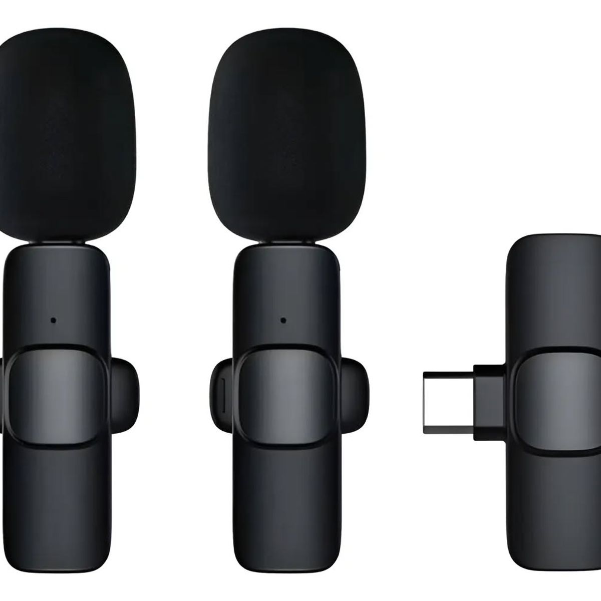 GENERICO - 2 Micrófonos inalámbrico doble compacto Usb-c