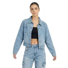 D'JOE - Chaqueta Denim Brillante Mujer Lawrense