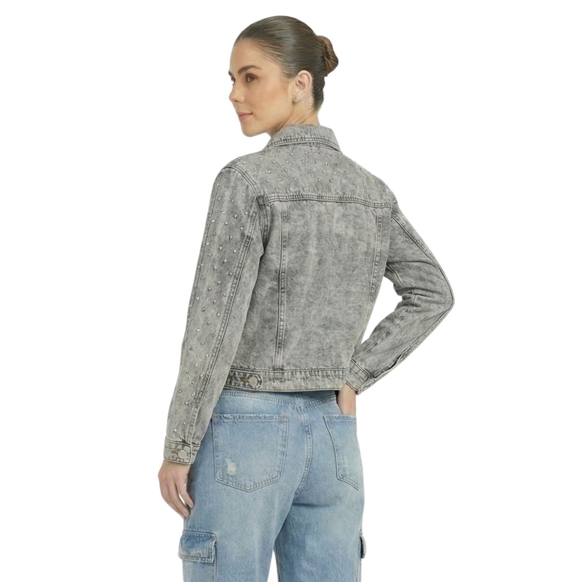 D'JOE - Chaqueta Denim Brillante Mujer Lawrense