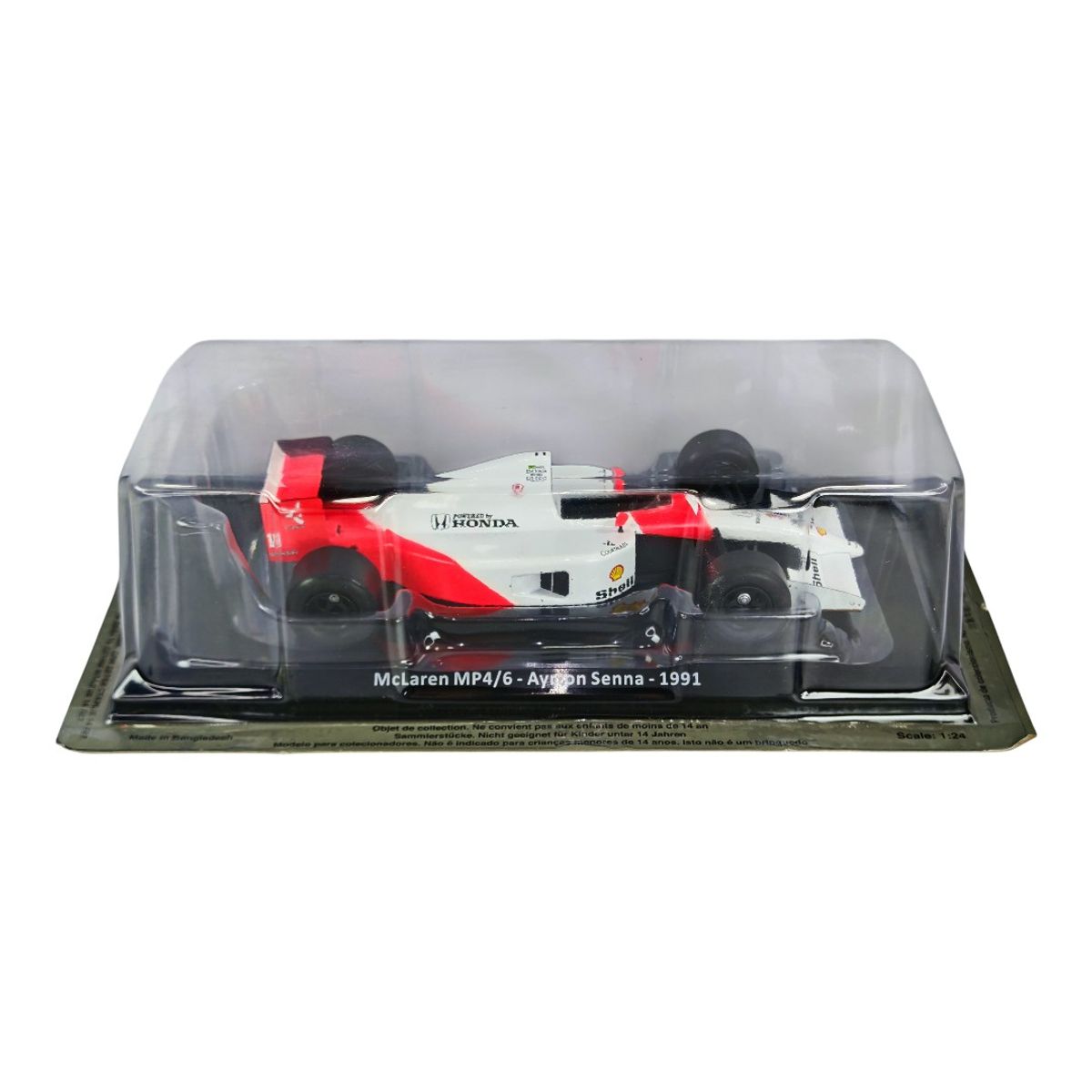 FORMULA 1 - Auto Formula 1 Mclaren Mp4/6 1991 #1 Ayrton Senna Escala 1:24