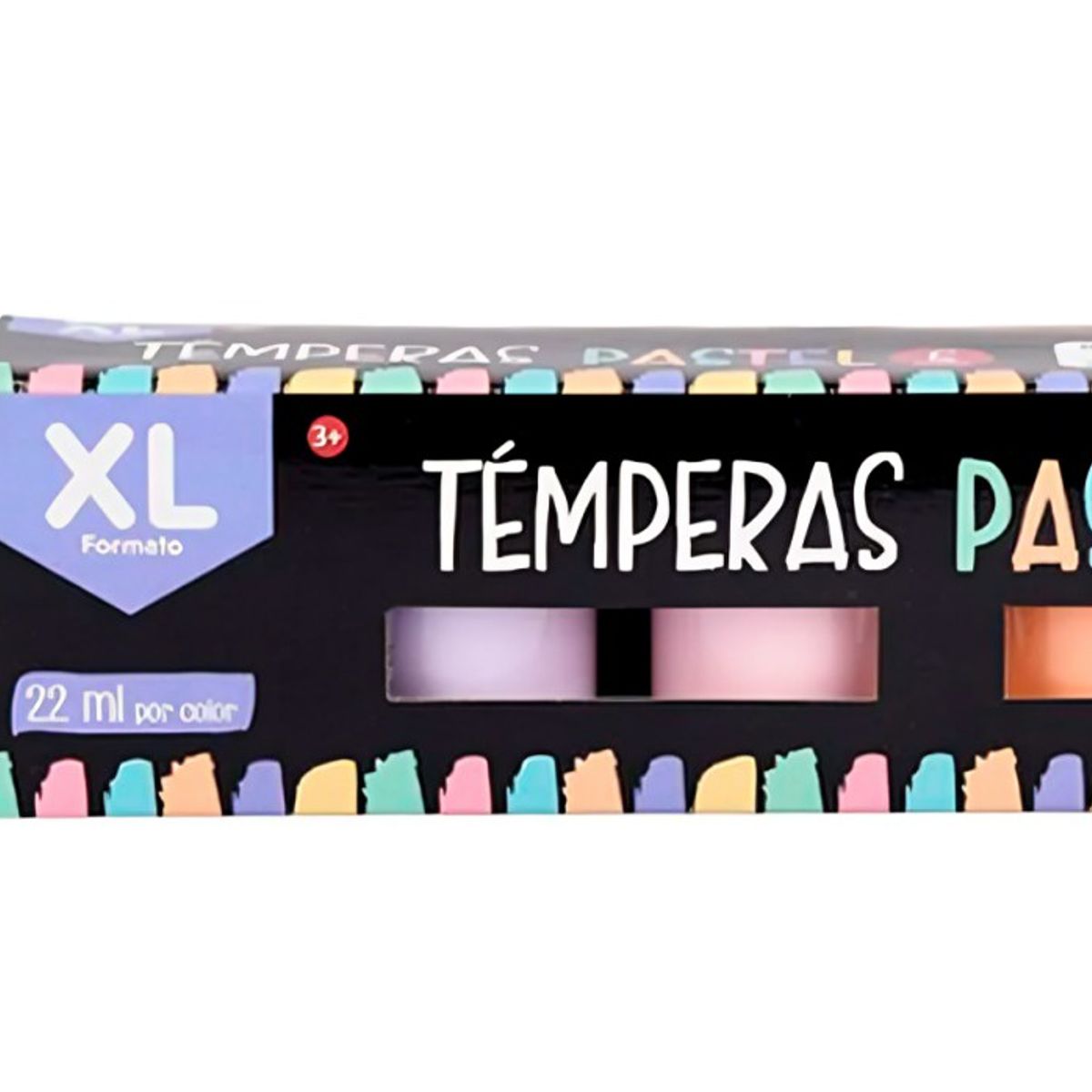 TORRE - Pack 3 Témperas 6 Colores Pasteles  Torre