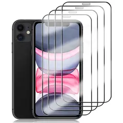 GENERICO - Pack 4 Láminas Mica Vidrio Templado Pantalla Para iPhone 11