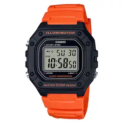CASIO - RELOJ W-218H-4B2VDF ILLUMINATOR DIGITAL NARANJA HOMBRE