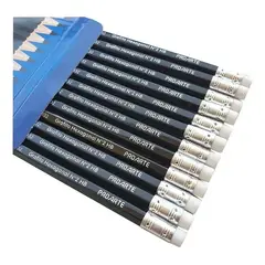 PROARTE - Pack 4 Lápices Grafitos Hexagonal N° 2 HB con Goma 12 und
