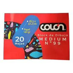 COLON - Pack 3 Block de Dibujo Medium n°99 20 Hojas Colón