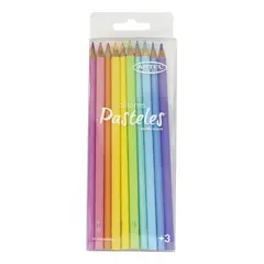 ARTEL - Pack 3 Set 10 Lápices de Color Pastel