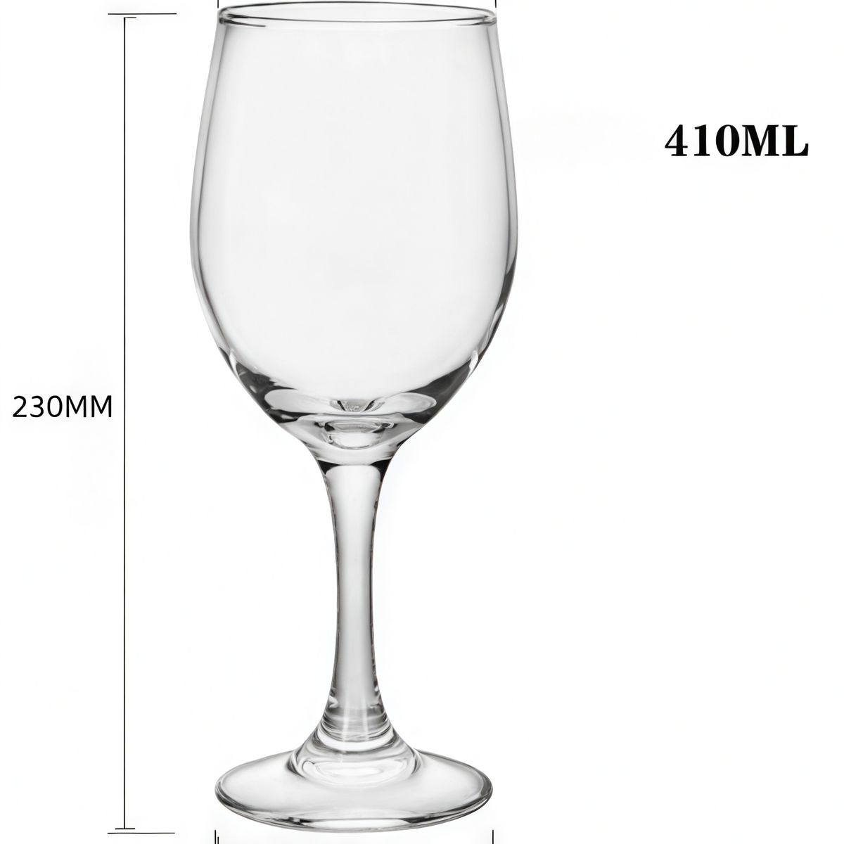 GENERICO - Set 6 Copa De Vino Cristal Transparente 536