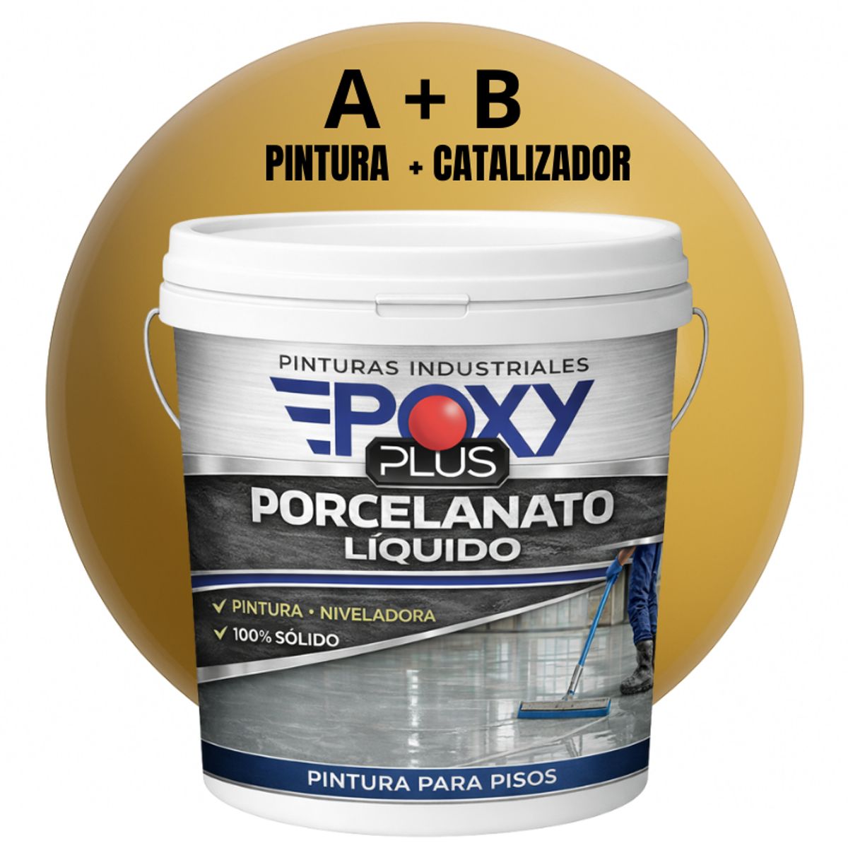 EPOXY - PORCELANATO LIQUIDO PREMIUM - KIT TINETA 14 KILOS - BEIGE RAL 1001