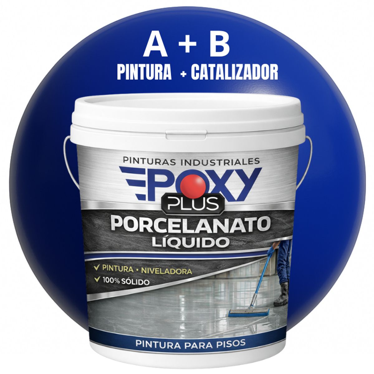 PORCELANATO LIQUIDO PREMIUM - KIT TINETA 14 KILOS - AZUL ULTRAMAR RAL 5002, marca EPOXY - Foto Principal