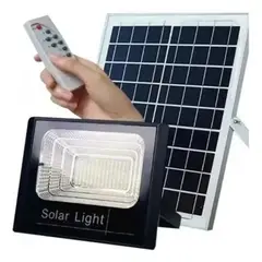 GENERICO - Foco luminaria Solar 200w + Panel Solar+control