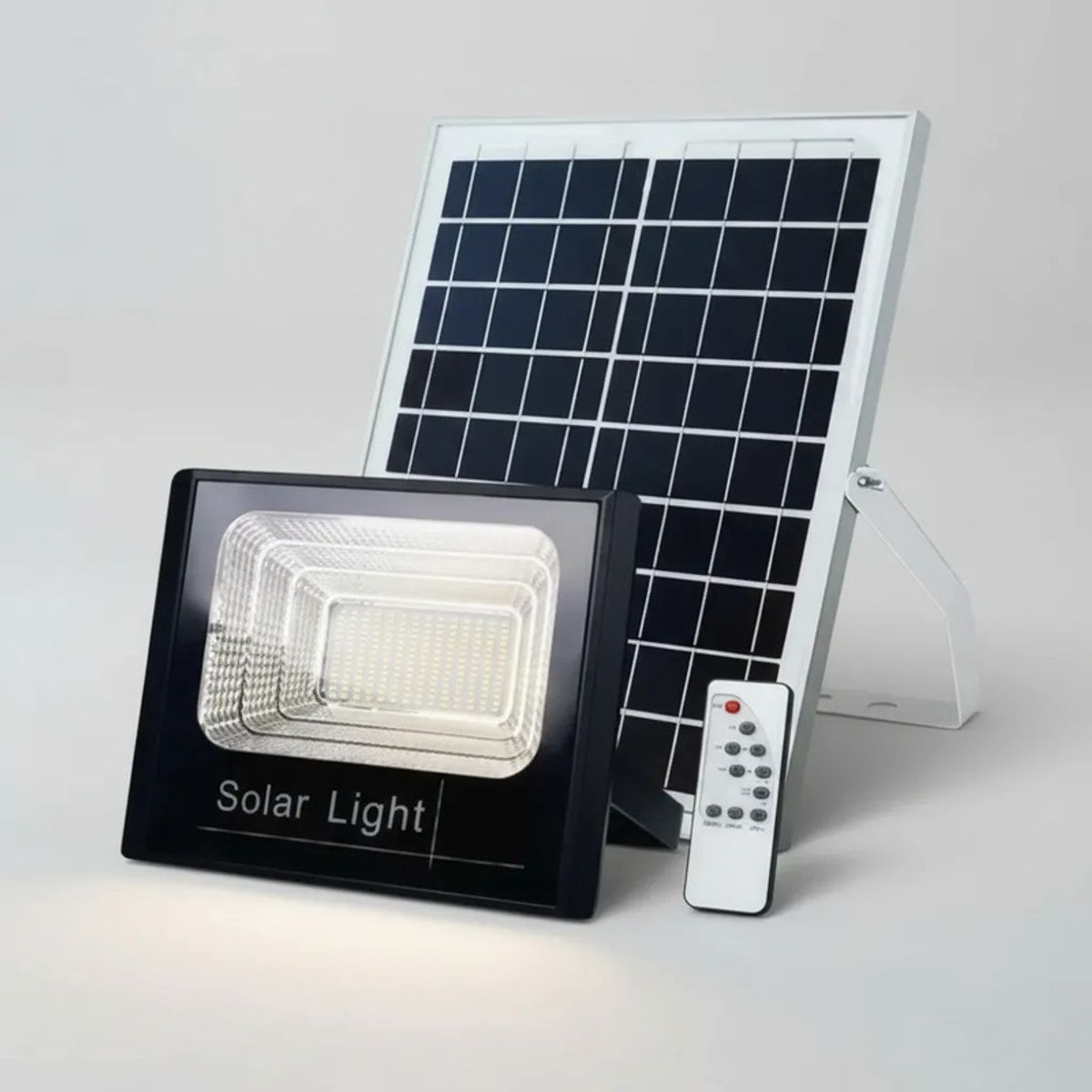 GENERICO - Foco luminaria  Solar 200w + Panel Solar+control