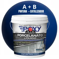 EPOXY - PORCELANATO LIQUIDO PREMIUM - KIT TINETA 14 KILOS - AZUL COBALTO RAL 5013