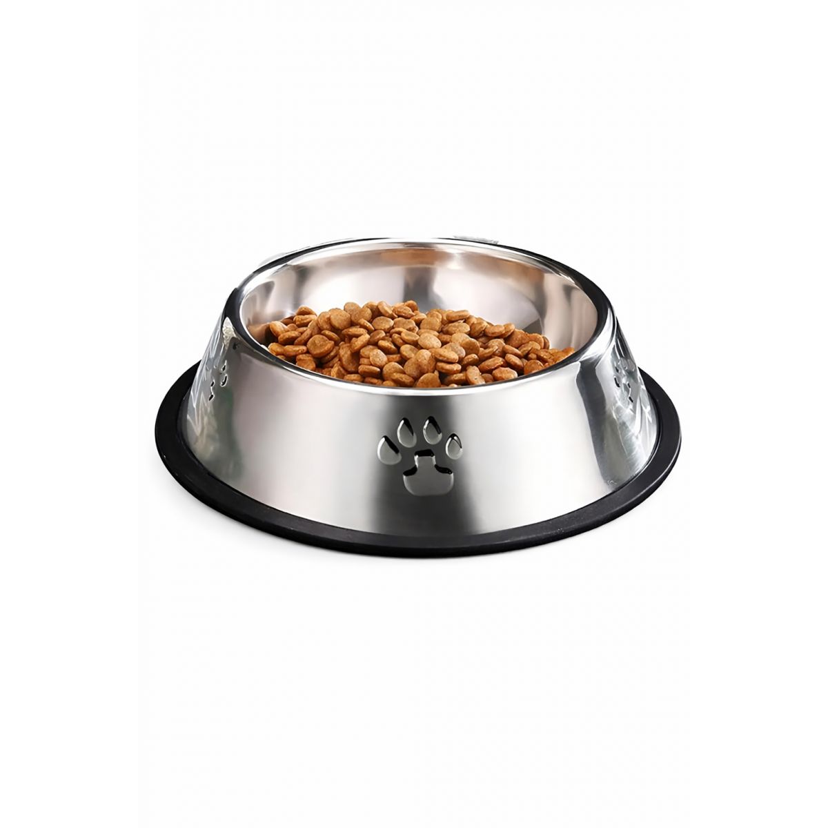 GENERICO - Comedero Metalico Gato Platos Perro Mascota Acero Inox 16 Cm
