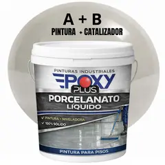 EPOXY - PORCELANATO LIQUIDO PREMIUM - KIT TINETA 14 KILOS - GRIS SEDA RAL 7044