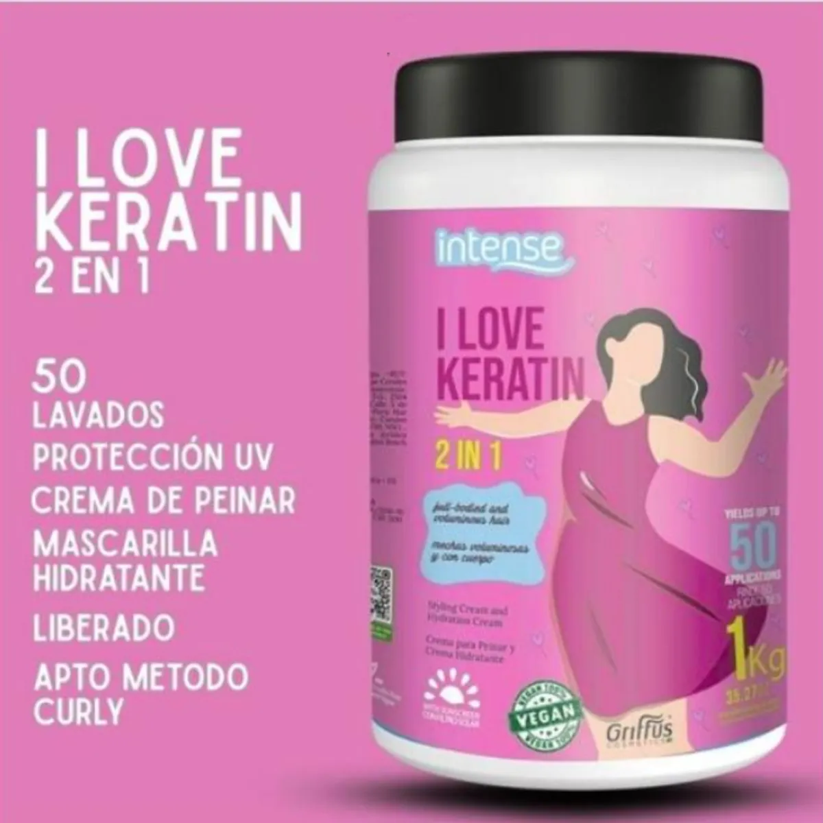 GRIFFUS - MASCARA QUERIDA QUERATINA 1000 G GRIFFUS