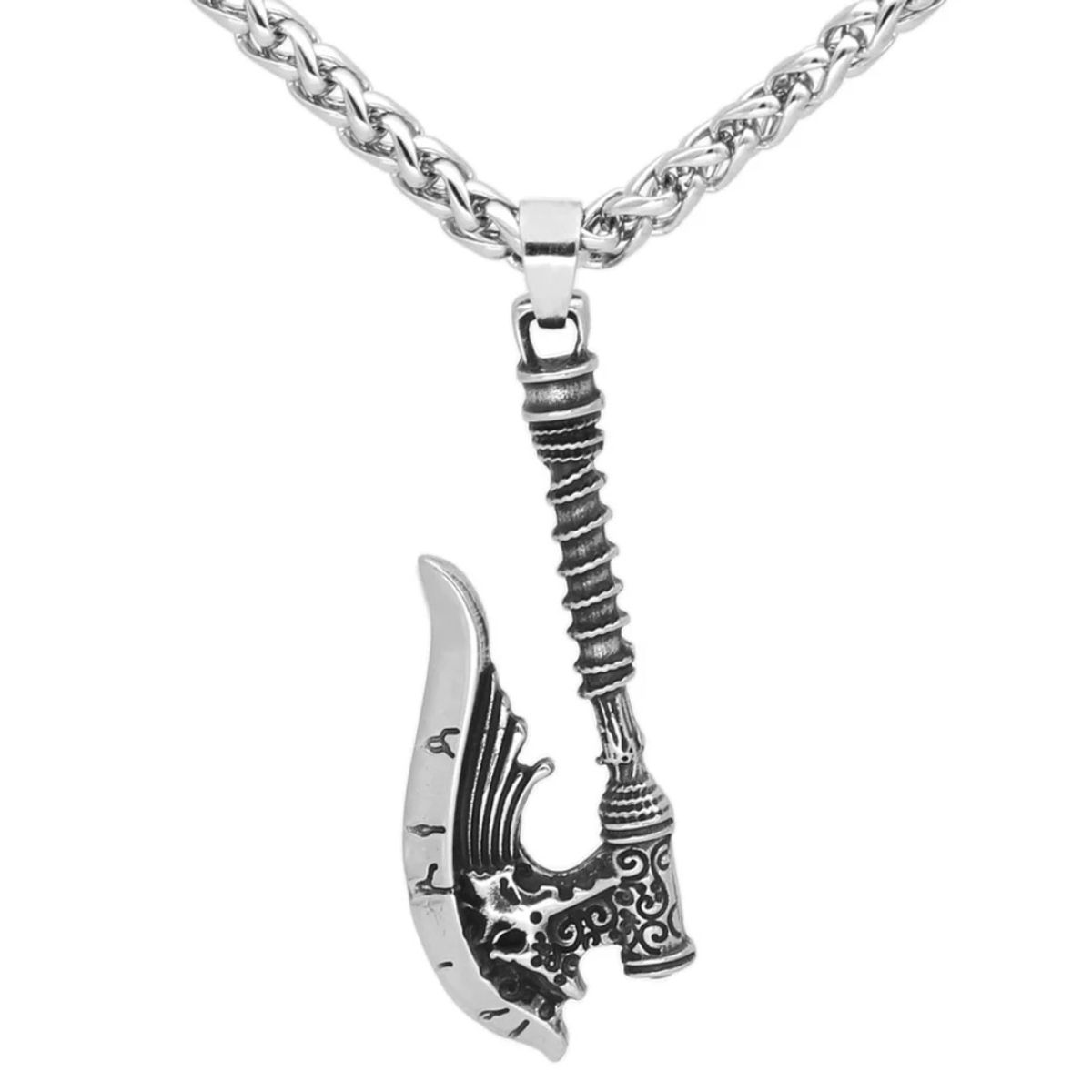 GENERICO - Collar De Hacha Vikinga Skull Hombre Mujer Moda Nordica