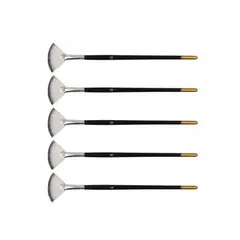 GENERICO - Juego De 5 Pinceles De Abanico 22 Cm