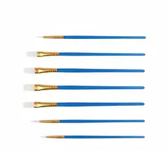 GENERICO - Set 6 Pinceles 25 cm Color Azul