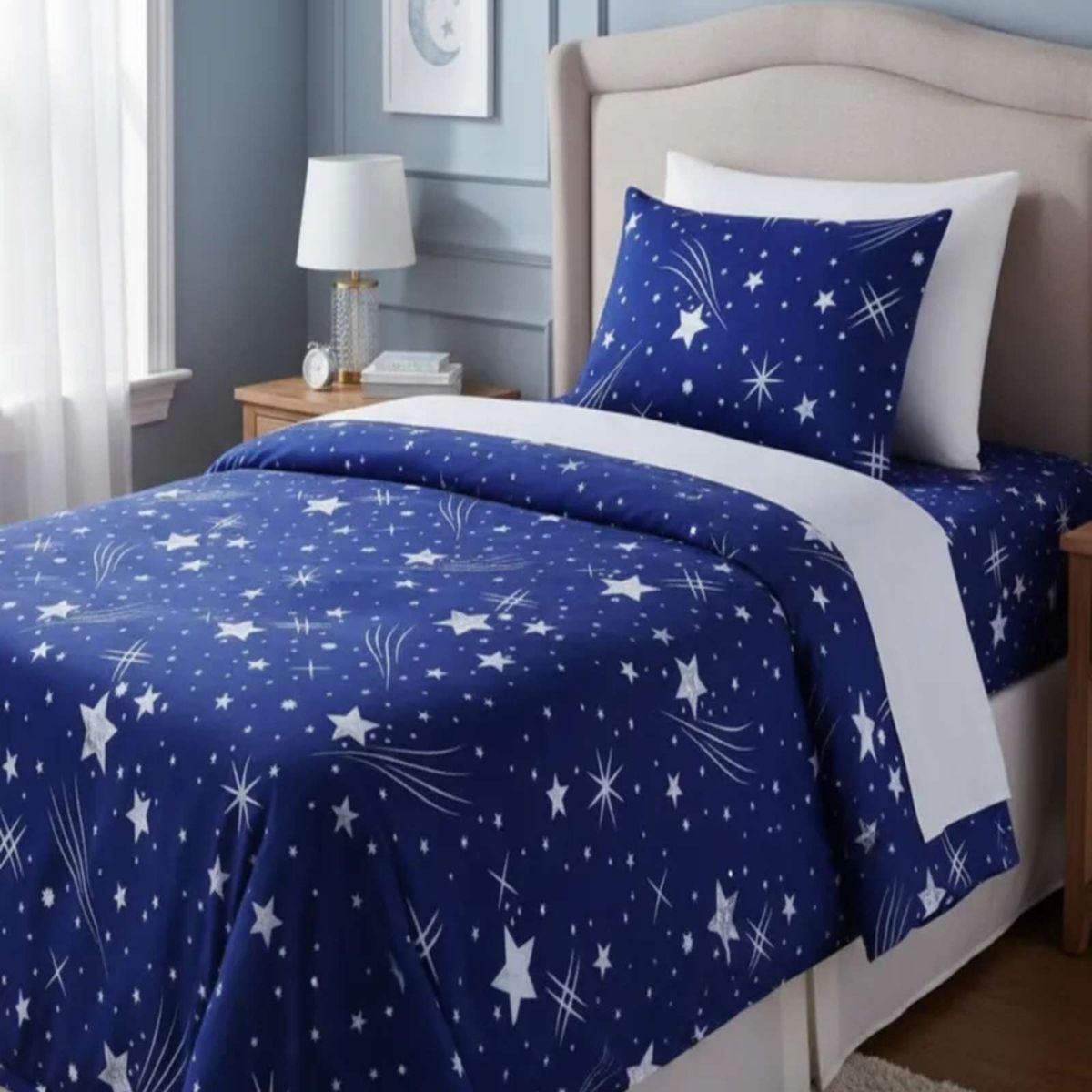 GENERICO - Juego de Sabanas de verano Estrella Infantil plaza y media