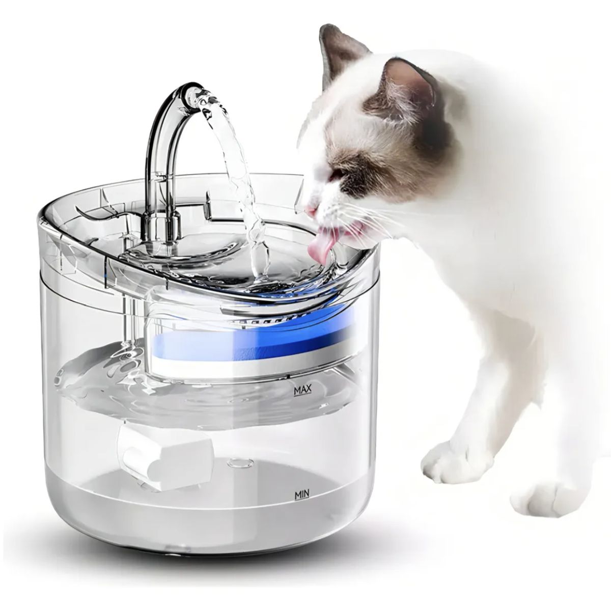 GENERICO - Fuente Bebedero Blanco Para Mascotas Agua Blanco