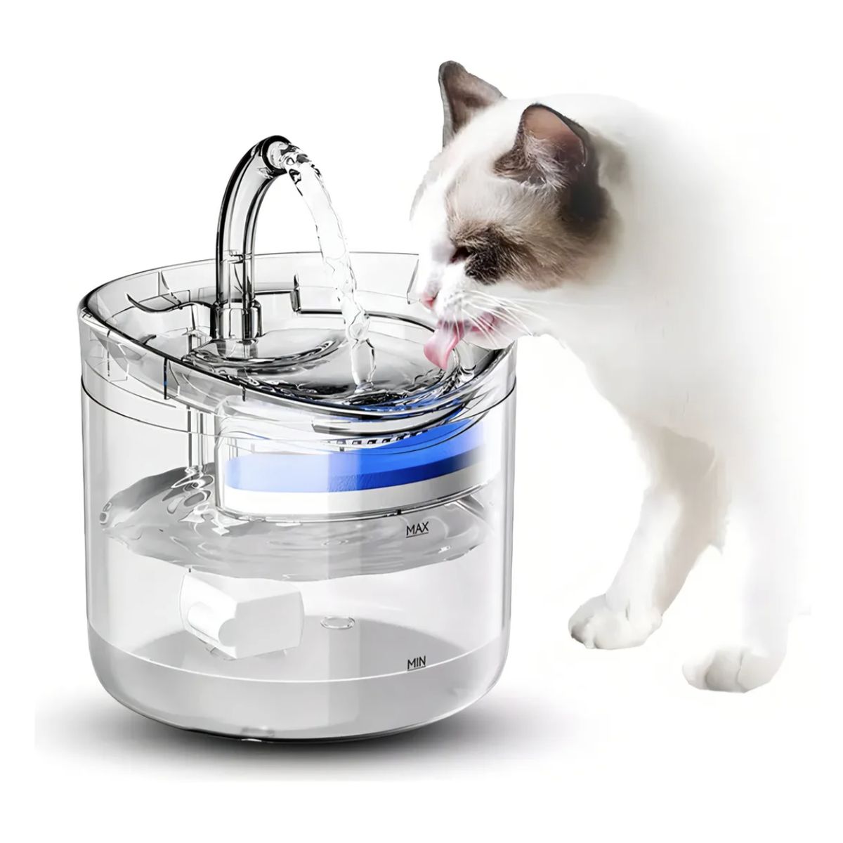 GENERICO - Fuente Bebedero Blanco Para Mascotas Agua Blanco
