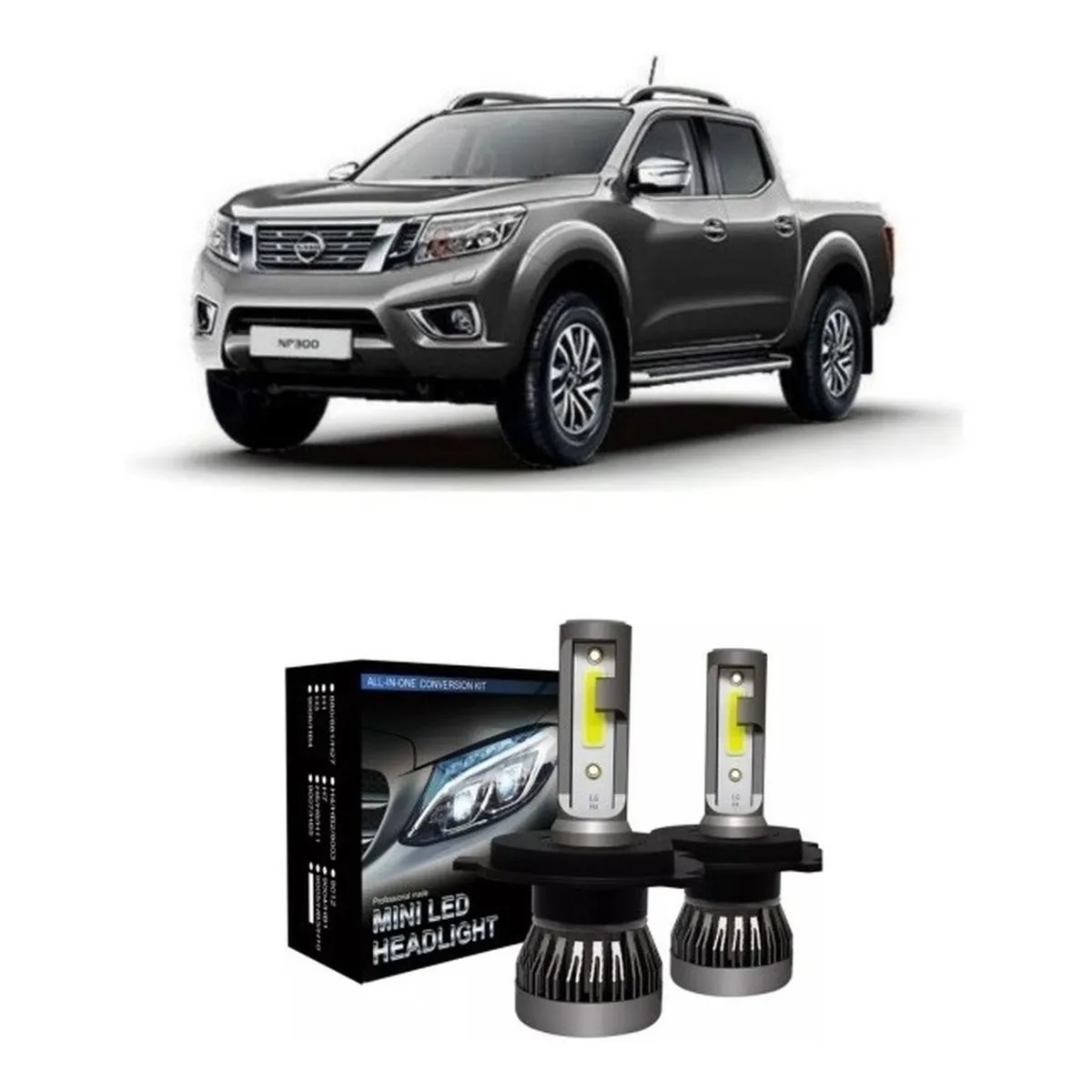 GENERICO - Ampolletas Mini Turbo Led Nissan Np 300 / Np 300 Navara