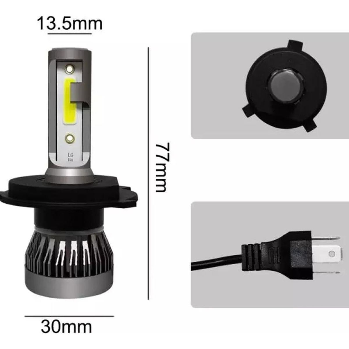 GENERICO - Ampolleta Turbo Led Moto Ktm Duke 200 - 390 6000k / 8000lm