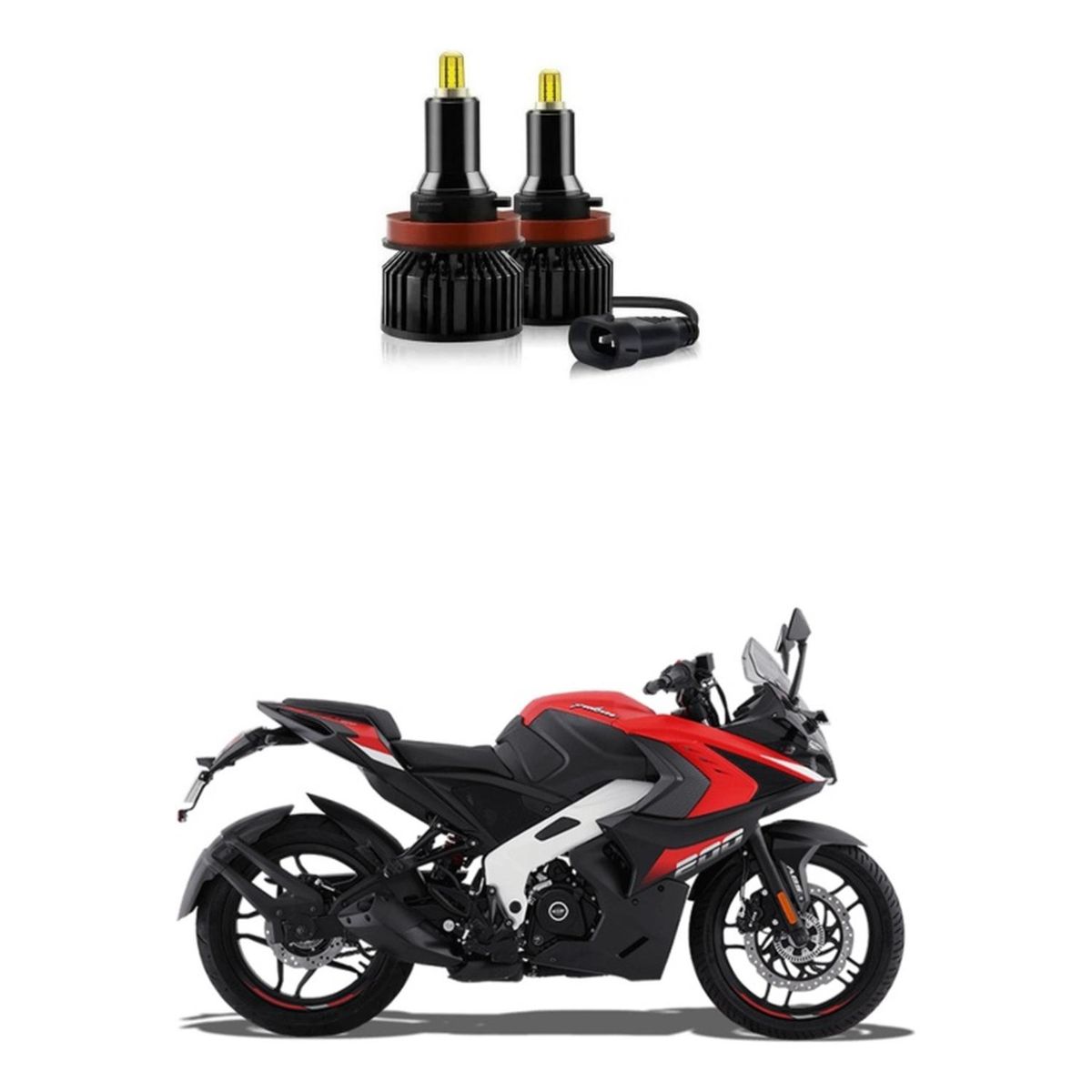 GENERICO - Ampolleta Turbo Led Moto Pulsar Rs 200 / 50000lm
