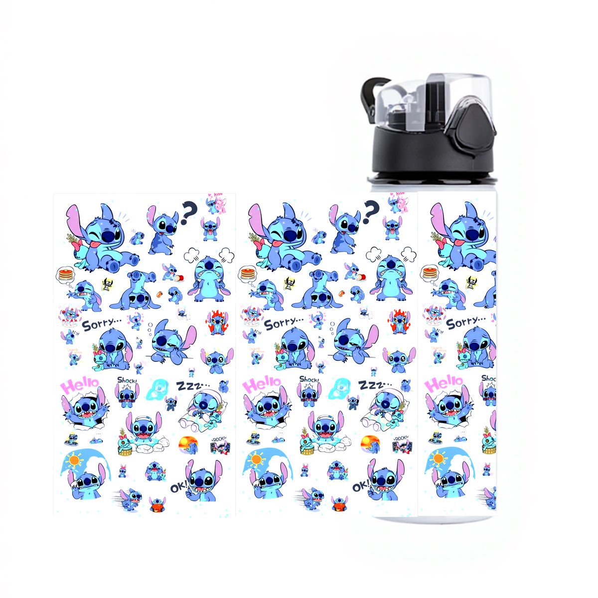 SM - Botella de Agua Stitch  750ml - Termo de Agua