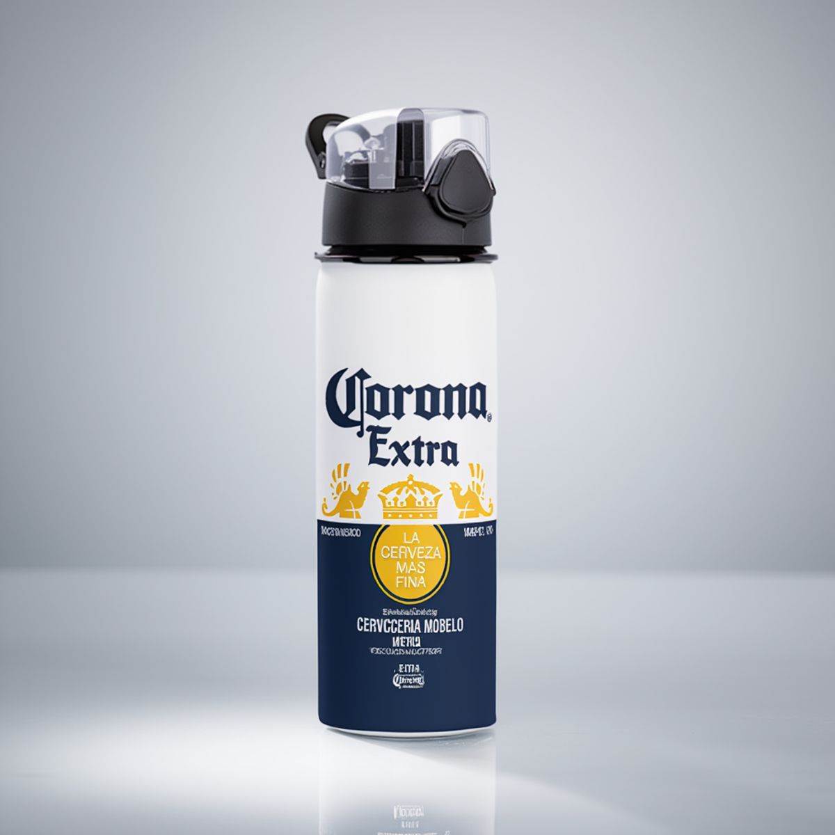 SM - Botella de Agua Corona Extra  Reutilizable  Líquidos Fríos