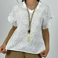 ARRAKASTA - Blusa de algodón LXL