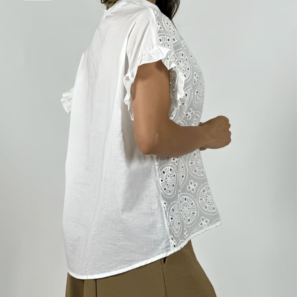 ARRAKASTA - Blusa de algodón LXL