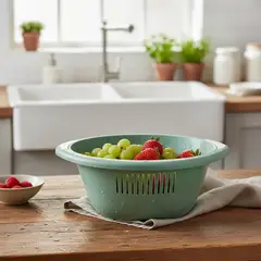 GENERICO - Set 6 Colador Plástico Redondo 30cm Para Frutas Y Verduras