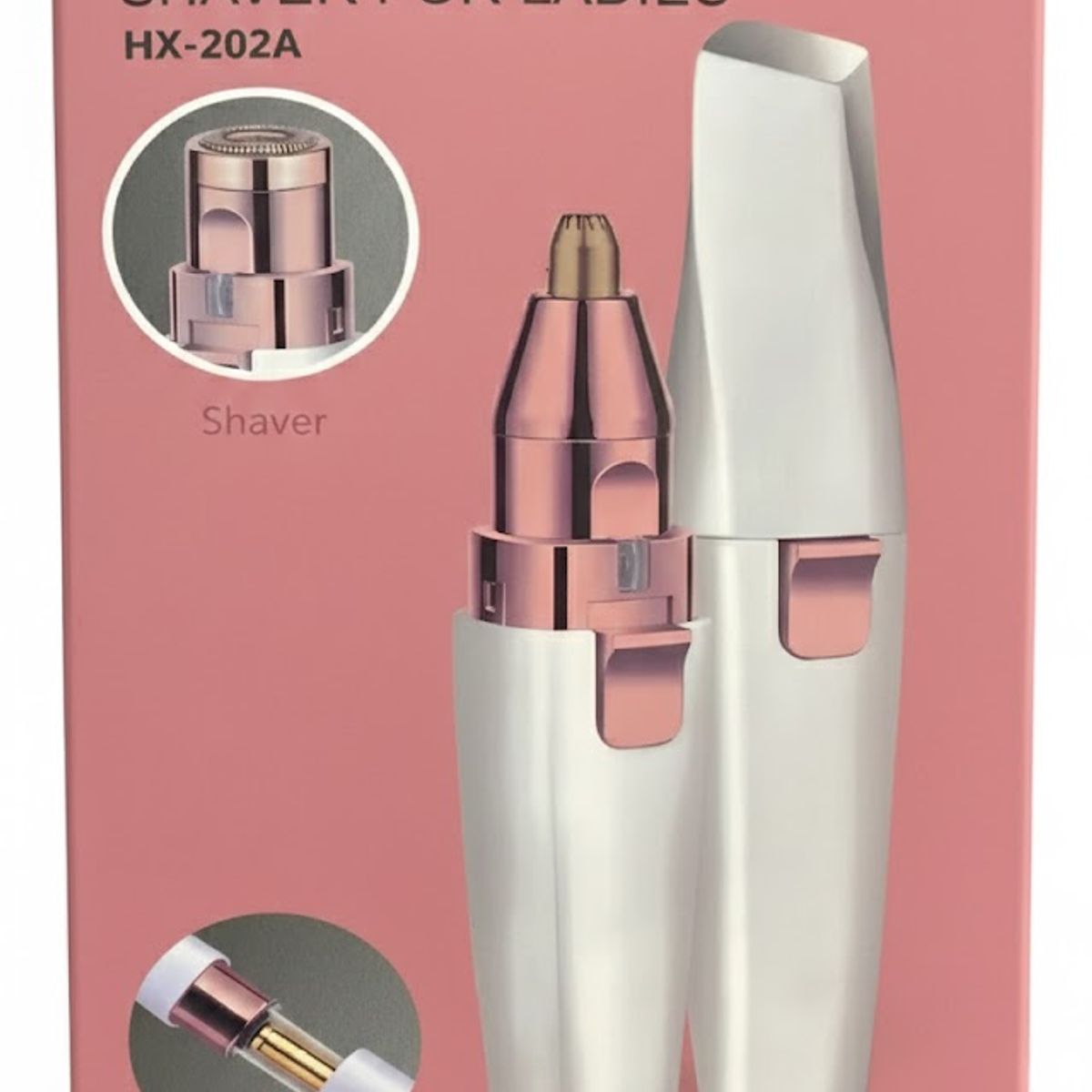 GENERICO - Depiladora Facial Y Cejas Recargable Usb Blanco Con Led Blanco