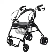 ANGELES DEL HOGAR - Andadera Ortopédica con Asiento para Adulto Reposera