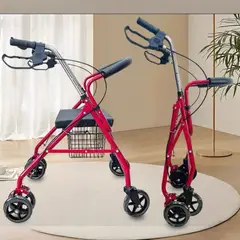 ANGELES DEL HOGAR - Andadera Ortopédica con Asiento para Adulto Reposera