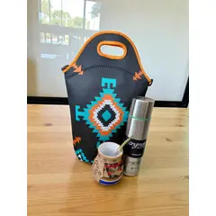 GENERICO - Set Mate Bolso Matero +Termo 500ml+Mate Ceramica 120ml + Bomilla