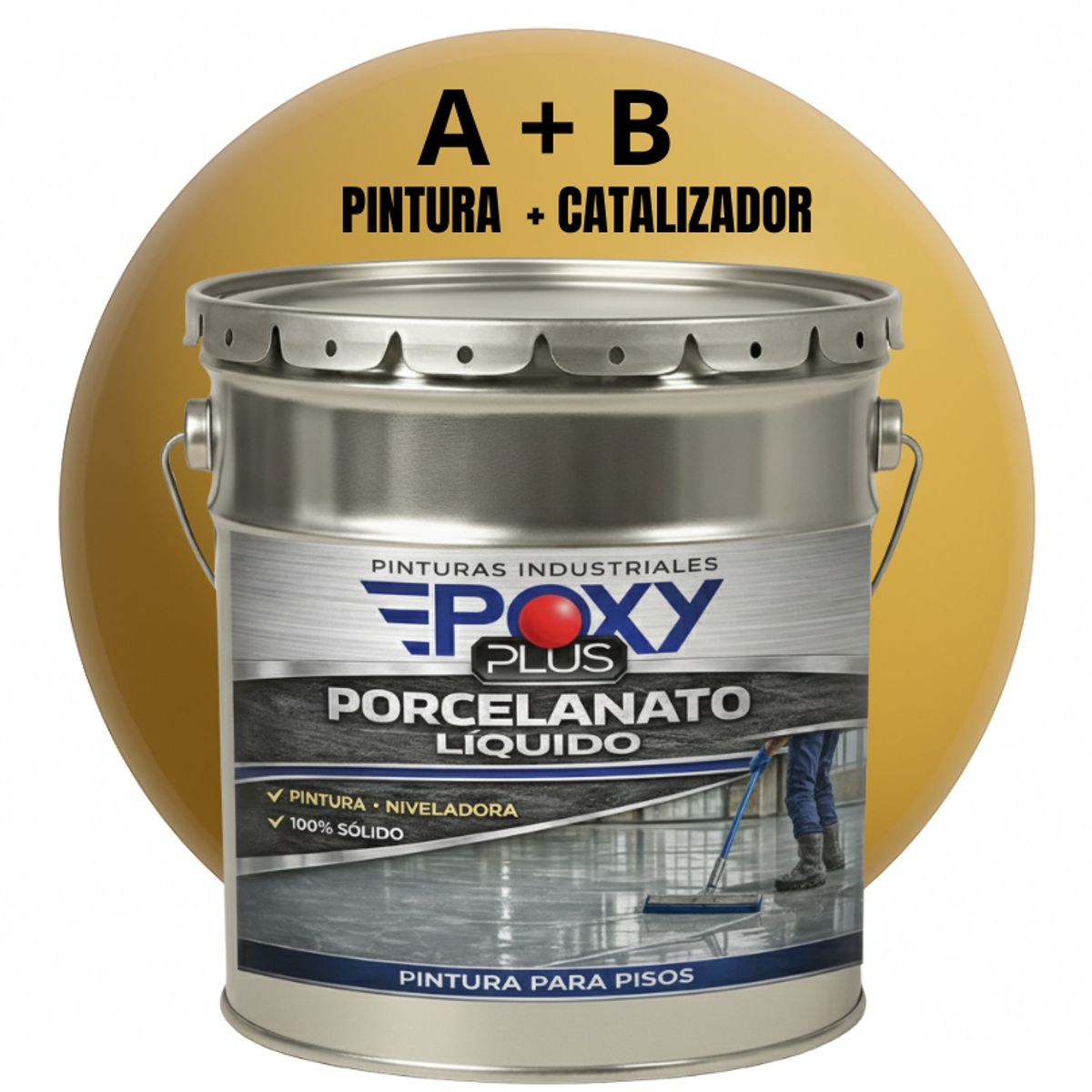 EPOXY - PORCELANATO LIQUIDO PREMIUM - KIT TINETA 19 KILOS - BEIGE RAL 1001