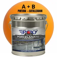 EPOXY - PORCELANATO LIQUIDO PREMIUM - KIT TINETA 19 KILOS - NARANJA PASTEL RAL 2003