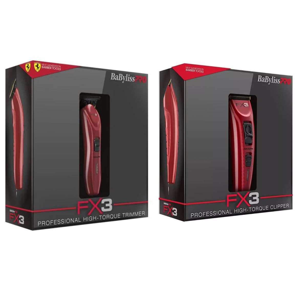 BABYLISS PRO - Combo BabylissPro FX3 Cortadora De Pelo+ Patillera FX3 Trimmer