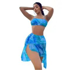 VARIOS - Traje De Baño Para Mujer Bikini Con Falda