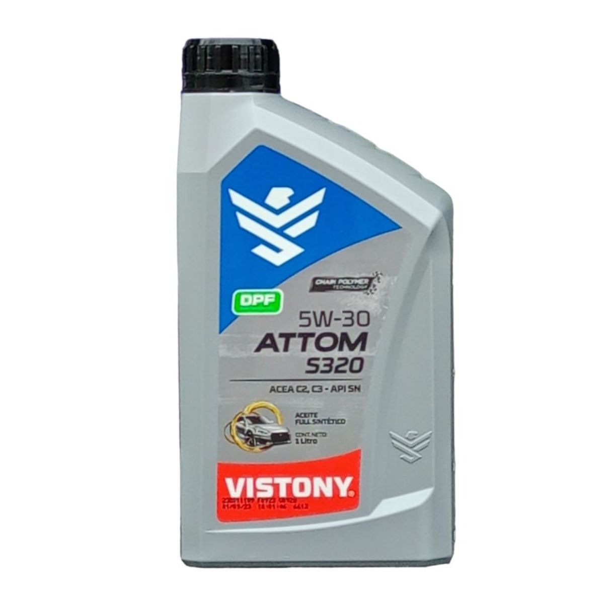 VISTONY - Aceite 5w30 100% Sintetico 1 Litro Vistony