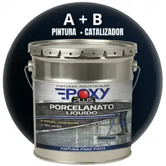 EPOXY - PORCELANATO LIQUIDO PREMIUM - KIT TINETA 19 KILOS - AZUL NEGRUZCO RAL 5004
