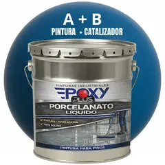EPOXY - PORCELANATO LIQUIDO PREMIUM - KIT TINETA 19 KILOS - AZUL ESTADOS UNIDOS RAL 5009