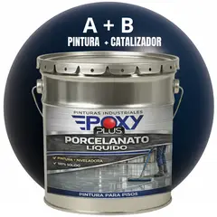 EPOXY - PORCELANATO LIQUIDO PREMIUM - KIT TINETA 19 KILOS - AZUL ACERO RAL 5011