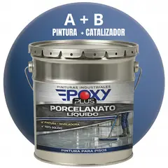 EPOXY - PORCELANATO LIQUIDO PREMIUM - KIT TINETA 19 KILOS - AZUL LEJANÍA RAL 5023