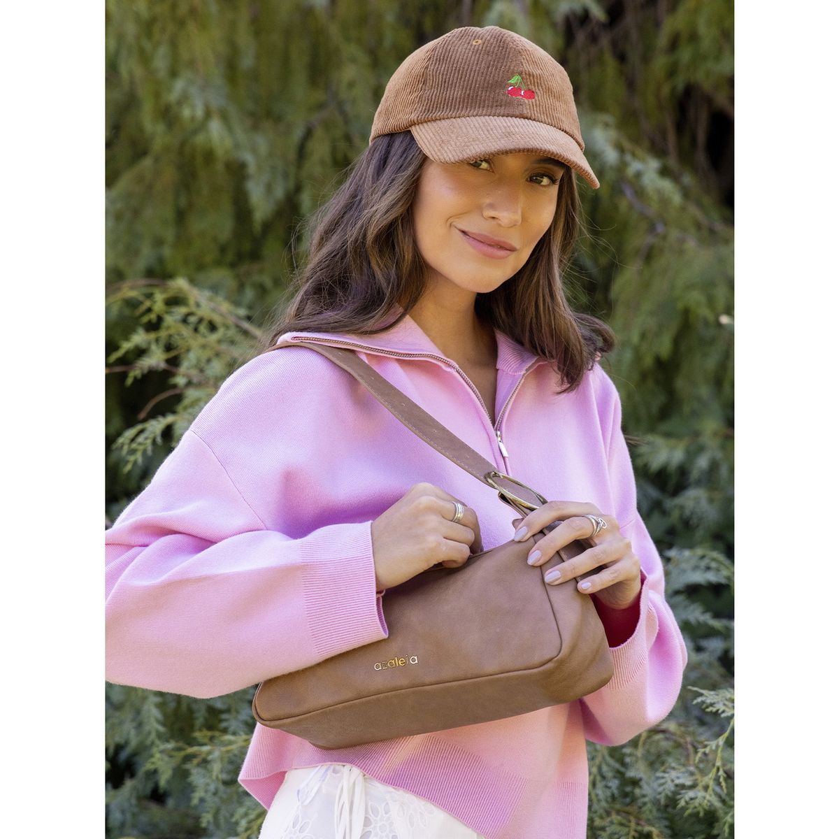 AZALEIA - Cartera Mujer Marisa Baguette Café AZALEIA