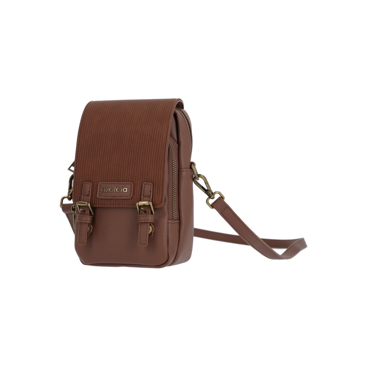AZALEIA - Cartera Mujer Vittoria Cross Chocolate AZALEIA