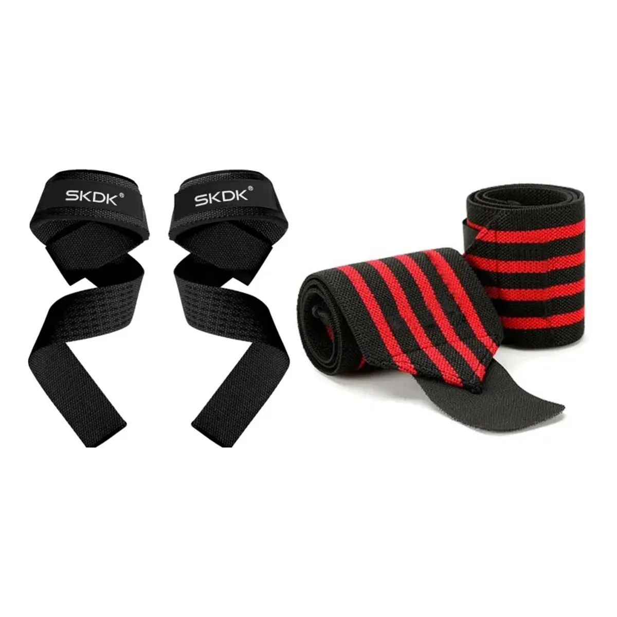 GENERICO - Pack Muñequeras + Straps Para Levantamientos